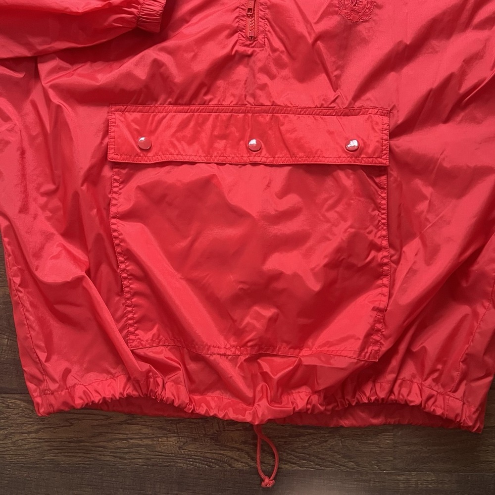 vintage 90s Totes Red windbreaker jacket In A Bag Med Womens Mens Y2K 1/2 Zip - Picture 4 of 11